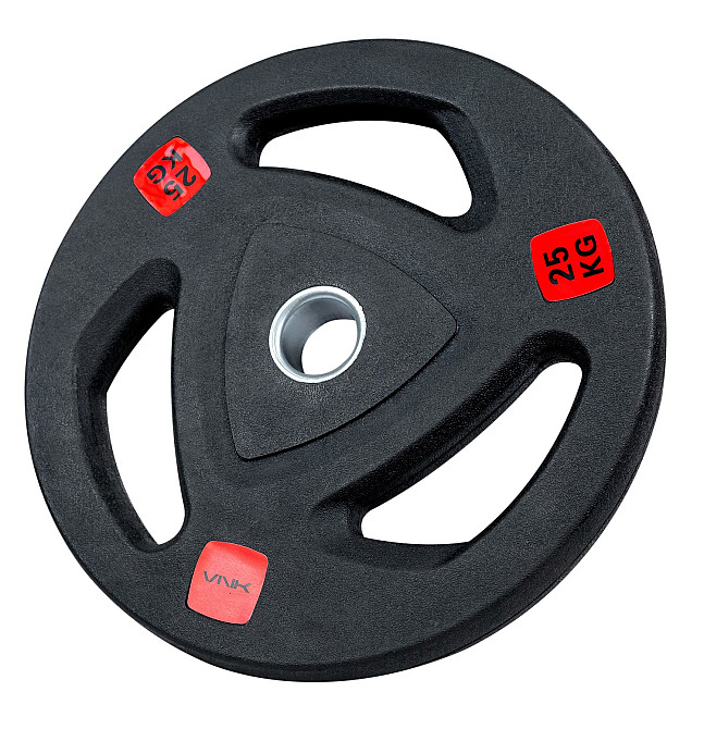 Диск для штанги VNK Black 25 кг (1 шт) Кам'янське - фото 1