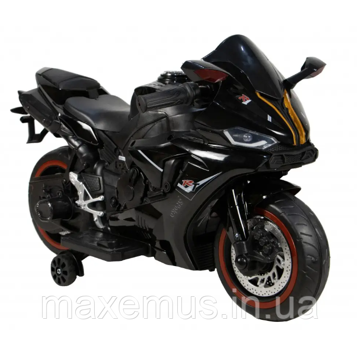 Детский электромотоцикл на аккумуляторе электрический мотоцикл для детей мотобайк 1900S серый Мостиска - изображение 4