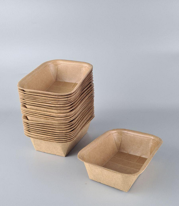Лоток з харчового картону "KRAFT" 600 мл 187 *137*50 (25 шт) Харків - фото 1