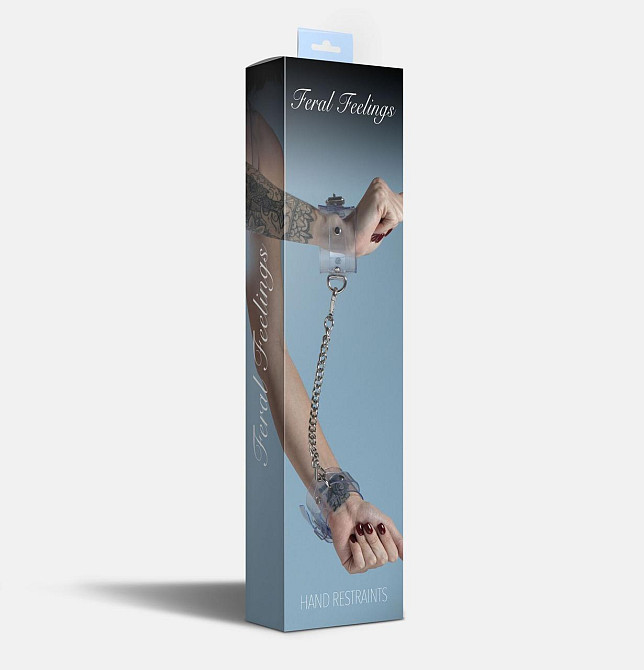 Наручники Feral Feelings - Hand Restraints Trasparent Sex Aura Київ - фото 2