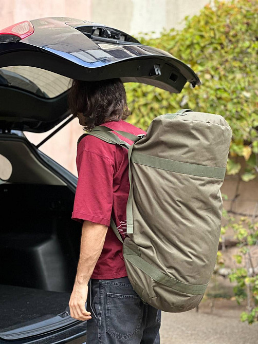 Сумка баул для вещей транспортная индивидуальная Хаки Одесса - изображение 9