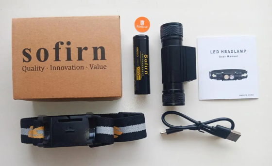 Тактический налобный фонарь Sofirn H25LR с красным светом 660лм Киев