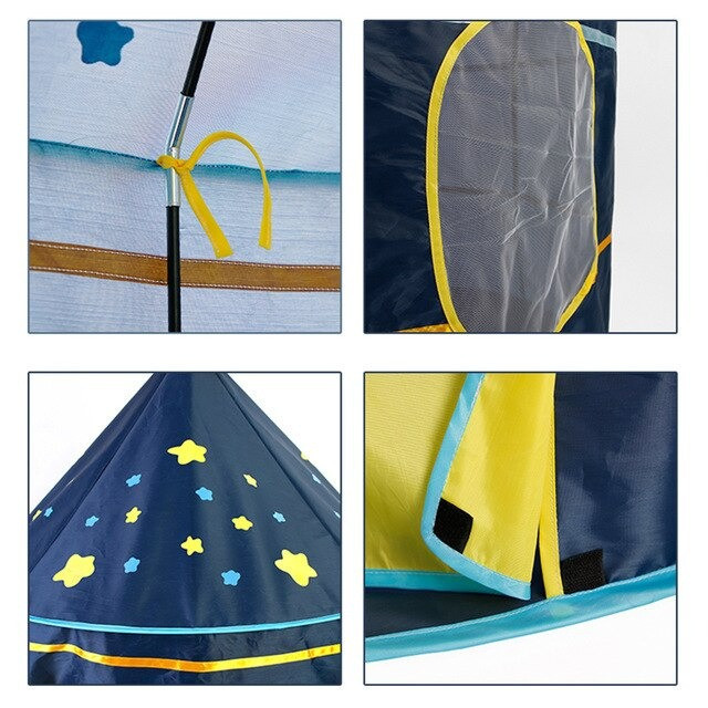 Дитячий ігровий намет Замок (135х105х105см),Синя SBR Київ - фото 6