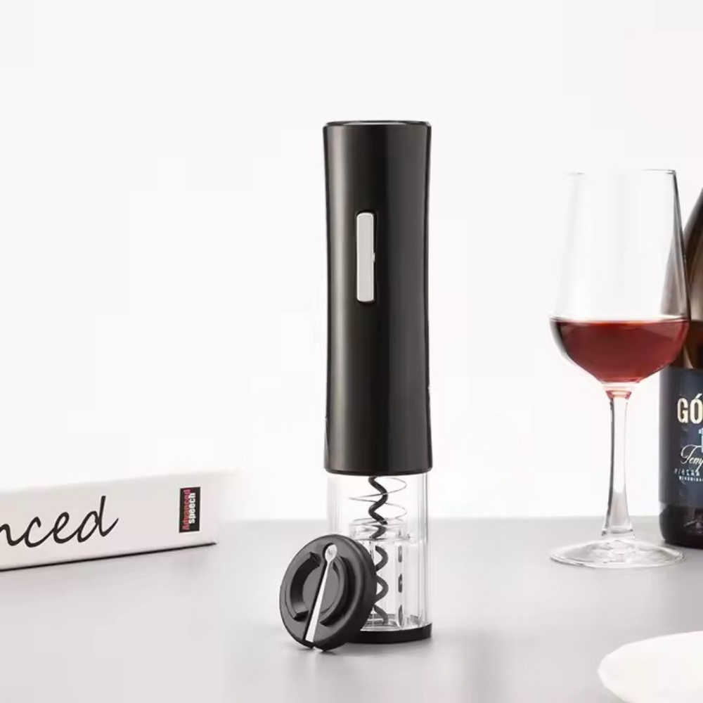 Штопор электрический на батарейках автоматический для вина електроштопор портативный прозрачный черный Кам'янець-Подільський - фото 7