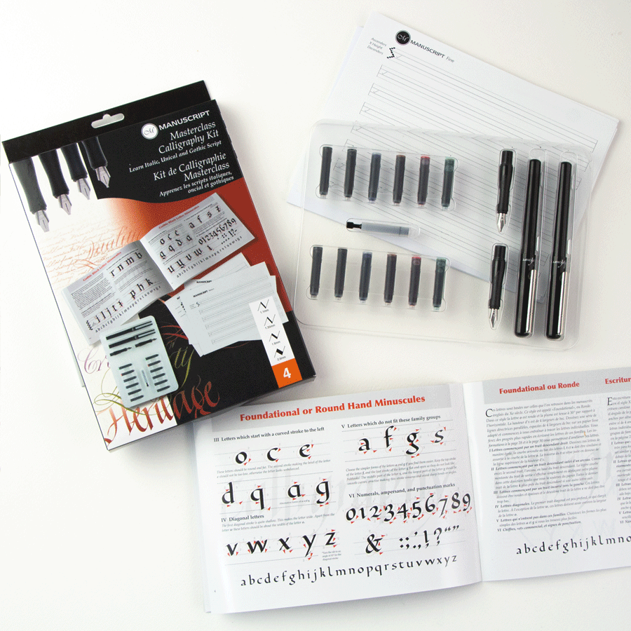 Набор для каллиграфии Masterclass Set (2 ручки 4 пера 12 картриджей конвертер) Manuscript Киев - изображение 9