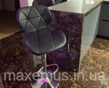 Барний стілець для барної стійки хокер з спинкою на кухню крісло барне високе Hoker еко шкіра B 087  Львів - фото 9