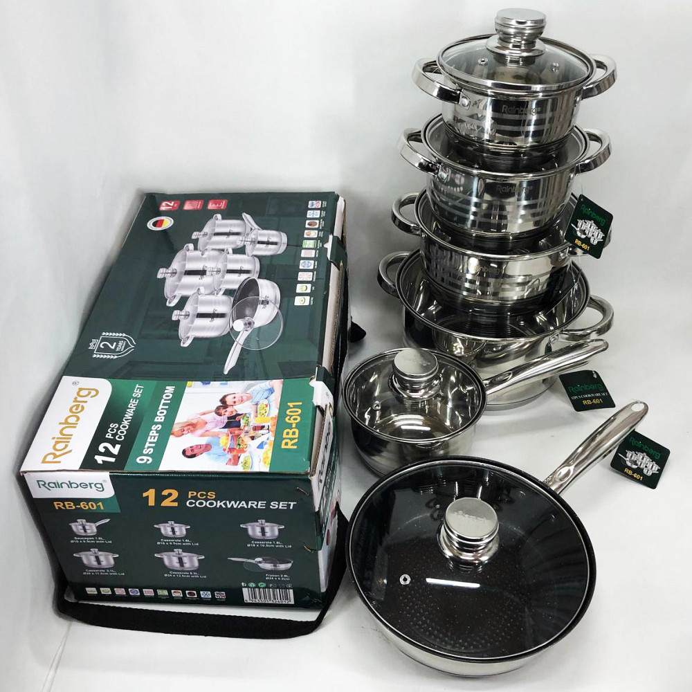 Набор кастрюль хорошего качевства, Набор кастрюль с антипригарным внутренним покрытием XV-66 Львов - изображение 9