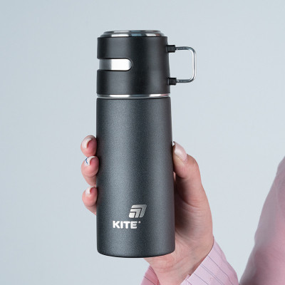 Термос Kite 350 мл чорний (K25-1223-1) Вінниця - фото 5