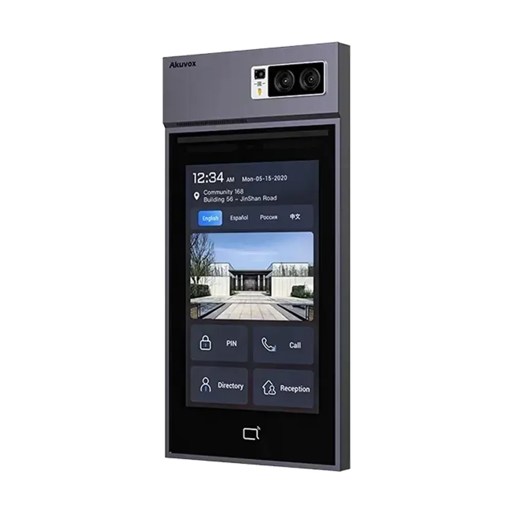 IP-відеопанель багатоабонентська 5Mp Akuvox S539 з екраном 10", розпізнаванням облич та зчитувачем EM-Marine / Mifare / NFC / BLE Київ - фото 8