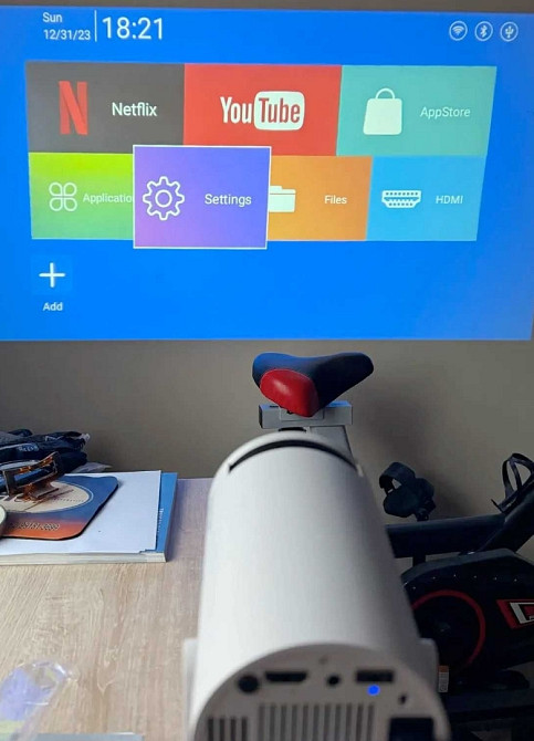 Портативний проєктор Magcubic HY300 PRO Android cо Smart TV для дому Київ - фото 4