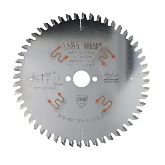 Пиляльний диск по HPL CMT 165х20x52z K1.8/1.2 -5° Neg. (281.766.52H) Одесса
