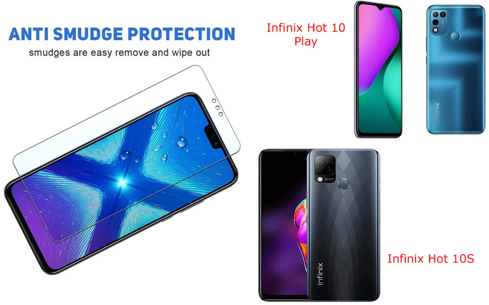 Защитное стекло NeoGlass для Infinix Hot 10 Play, Hot 10S – ультрапрозрачное и устойчивое Киев - изображение 3