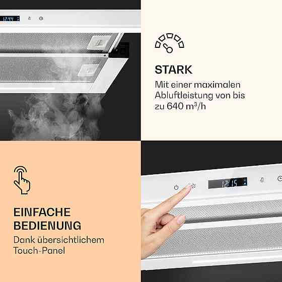 Mariana Neo 60 витяжка з плоским екраном 60 см 640 м3/год витяжка LED білий (Німеччина, читати опис) Рівне