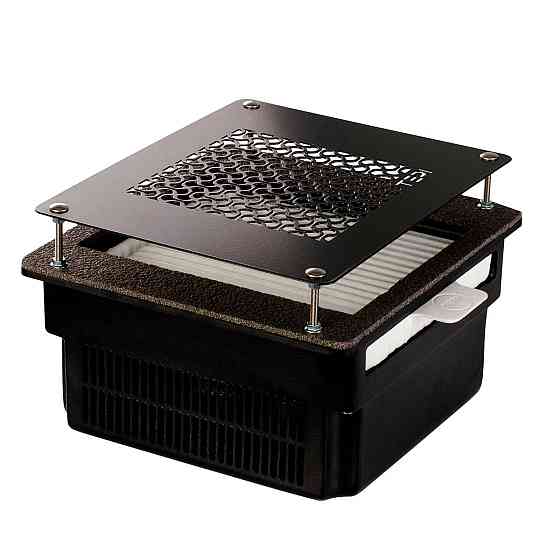 Встраиваемая маникюрная вытяжка Teri Turbo черная (решетка черная) Киев