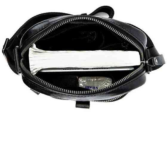 Сумка компактная мужская Vintage 14652 Черная Киев