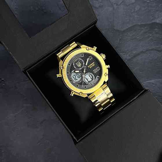 Patriot 017 Тризуб Золото Gold-Black-White Steel SBR Київ