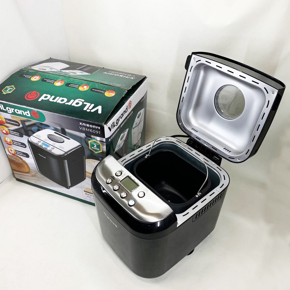 Хлібопічка побутова ViLgrand VBM6091 600 Вт, 19 програм, Хлібопічки з замісом тіста GE-24 Львів - фото 11