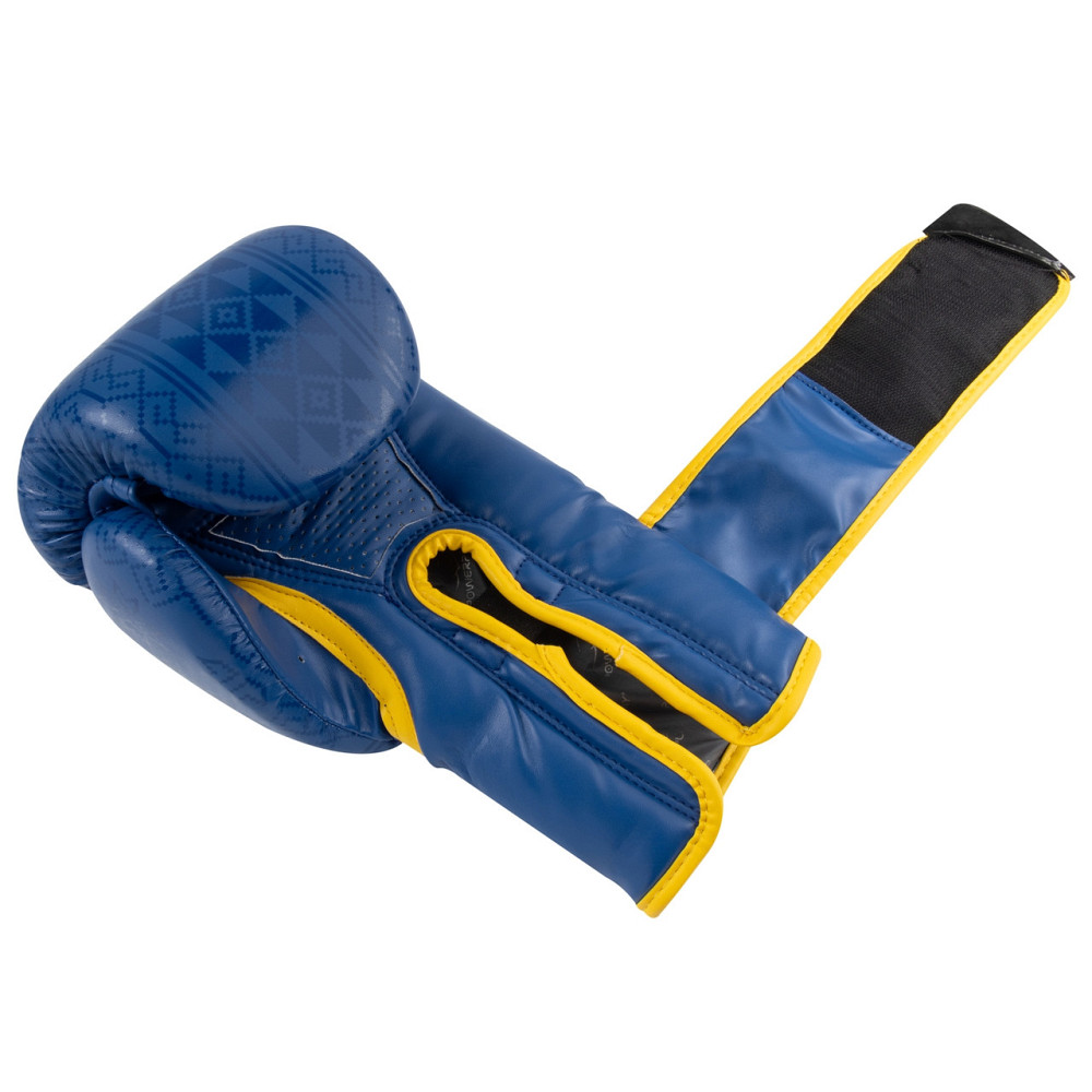 Боксерські рукавиці PowerPlay 3021 Ukraine Синьо-Жовті 14 унцій Каменское - изображение 6