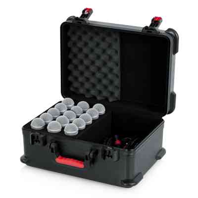 Кейс для звукового оборудования Gator Case w/ Drops for 15 Mics (GTSA-MIC15) Винница