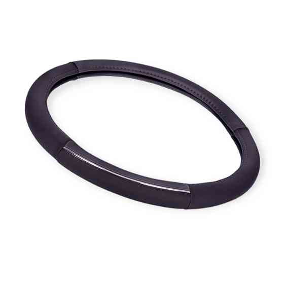 Чехол m кожзам серый перфорированый с хром полоской руля Мукачево