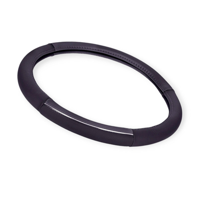 Чехол m кожзам серый перфорированый с хром полоской руля Мукачево - изображение 3