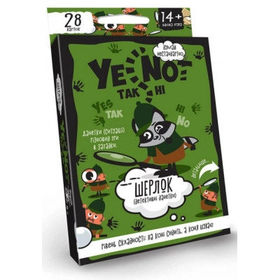 Настільна гра Danko Toys ТакНі. Шерлок (укр) (YEN-01-04U) Вінниця - фото 1