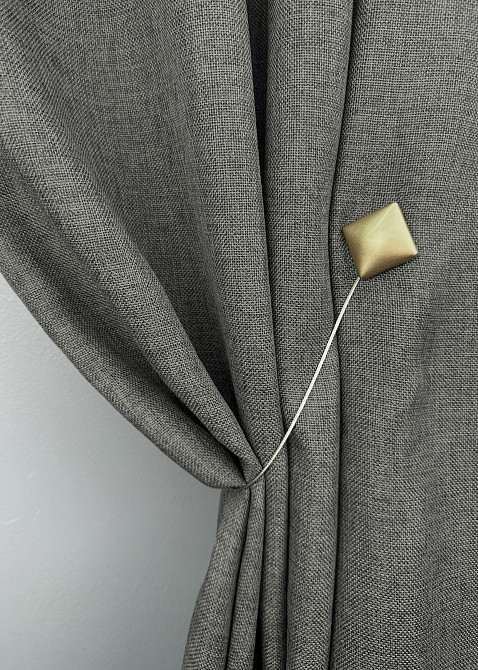 Магниты для штор и гардин Квадрат двусторонние набор 2 шт Золотистый (81-280) Киев - изображение 5