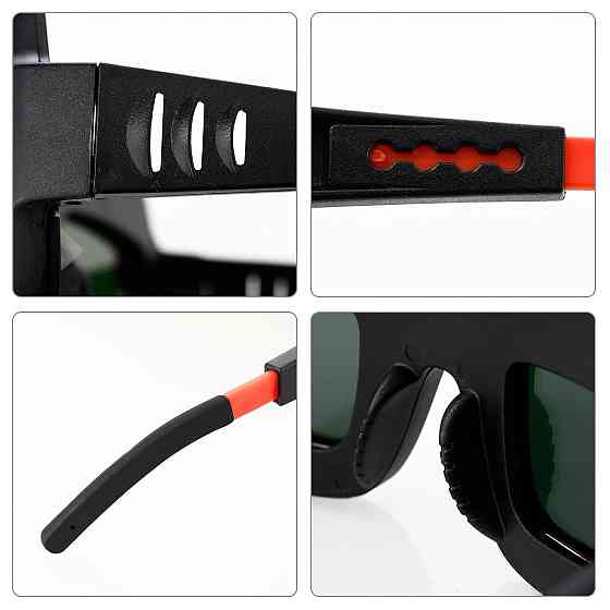 Захисні окуляри для зварювальних Хамелеон + чохол / Окуляри зварювальні з затемненням / Окуляри для зварювальника Київ