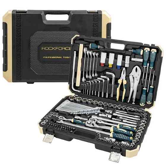 Набор инструментов 142+6 предмета 1/2", 3/8", 1/4" Rockforce RF-41421+6 Одеса