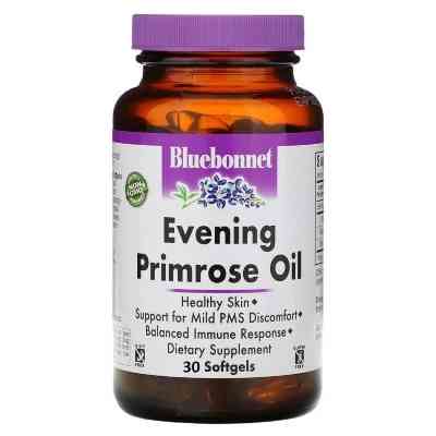 Вітамінно-мінеральний комплекс Bluebonnet Nutrition Масло Примули Вечірньої 1300мг, 30 желатинових капсул (BLB0920) Вінниця