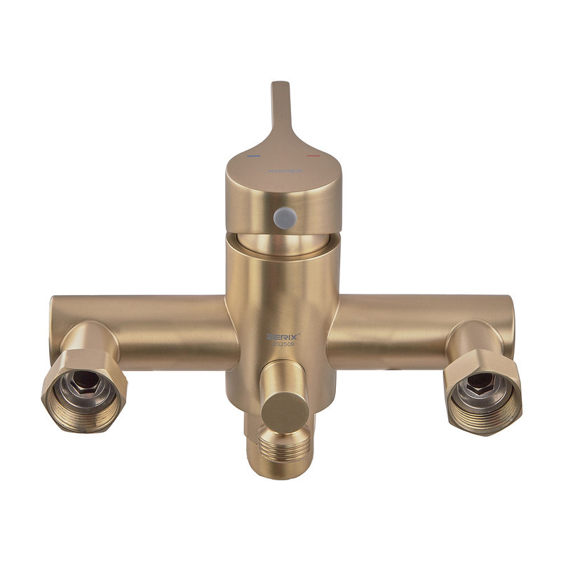 Змішувач для ванни Zerix Rex-006 (Euro) Brushed Gold з нержавіючої сталі (Колір матове золото) (ZX6119)   ( 23053 ) Харьков - изображение 6