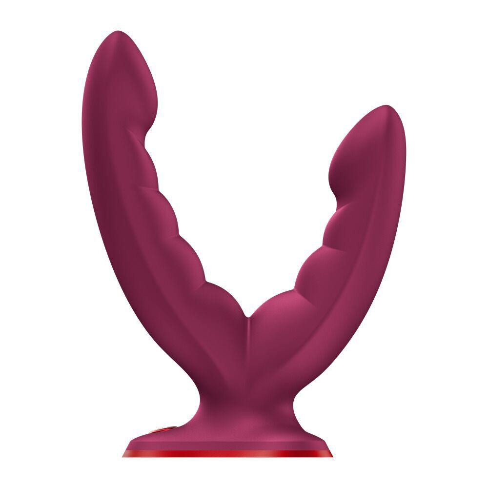 Подвійний фалоімітатор Fun Factory RYDE Wine Red (м'яте паковання!!!) Sex Aura Київ - фото 1