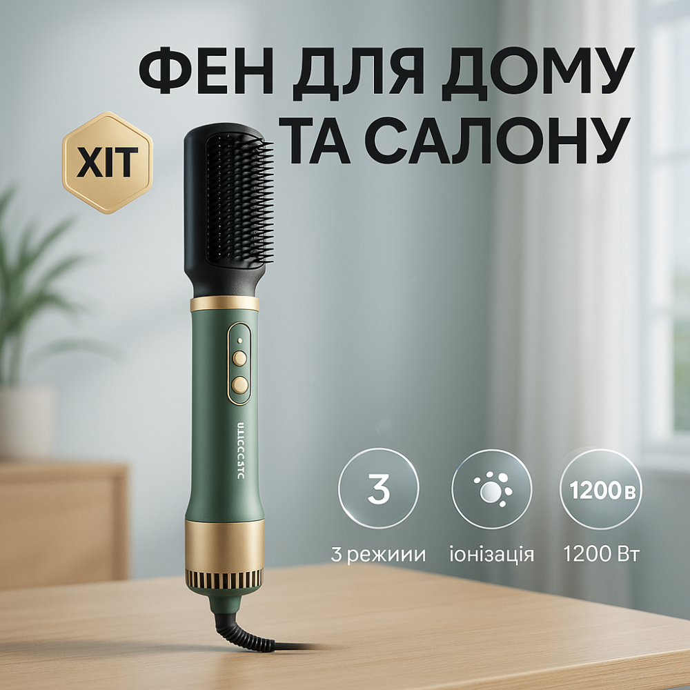 Фен для волос с холодным обдувом ViLgrand VHD-1225BR 1200Вт, Фен для волос с насадками универсальный VJ-61 Львов - изображение 11