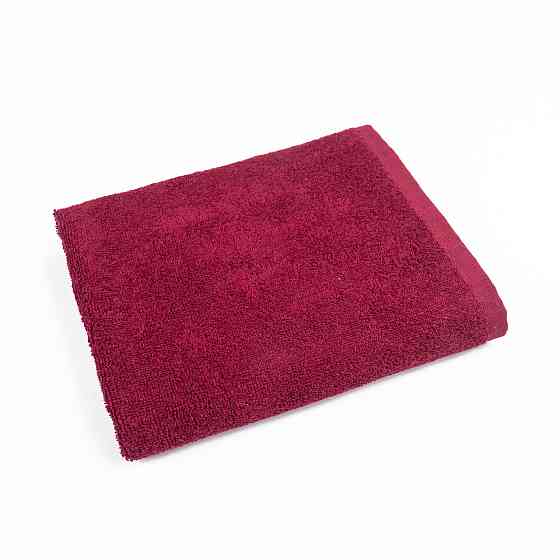 Набор махровых полотенец 3шт GM Textile 40х70см, 50х90см, 70х140см 400г/м2 (Бордовый) Сумы