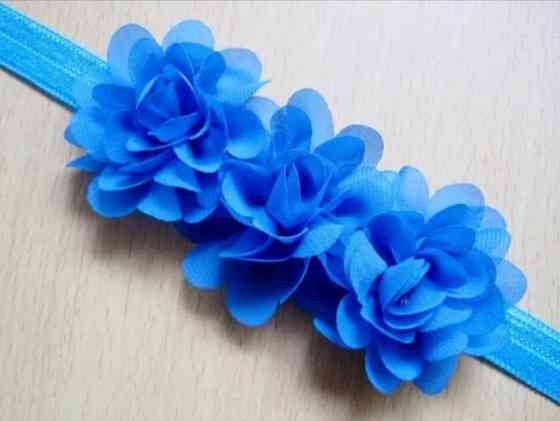 Дитяча пов'язка на голову 38-54 см блакитний Київ