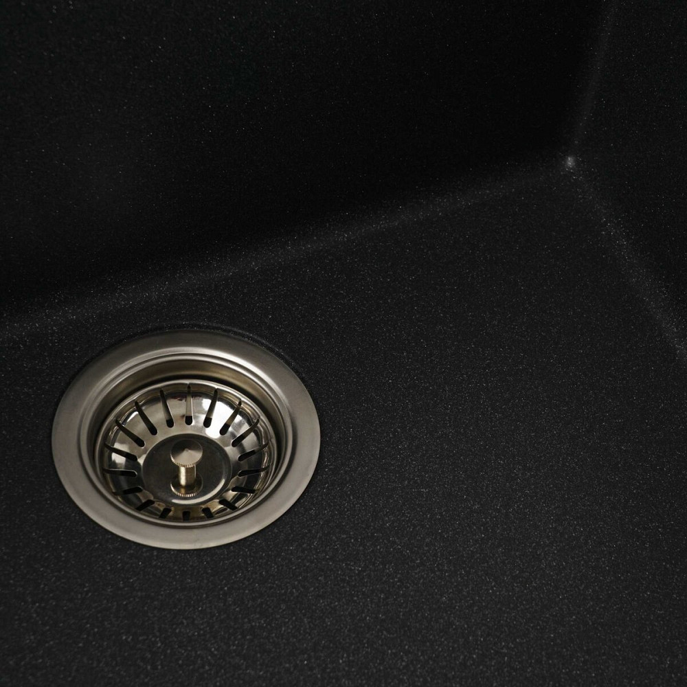 Гранітна мийка для кухні VALESO OASIS 5444 матова Антрацит Коломыя - изображение 2