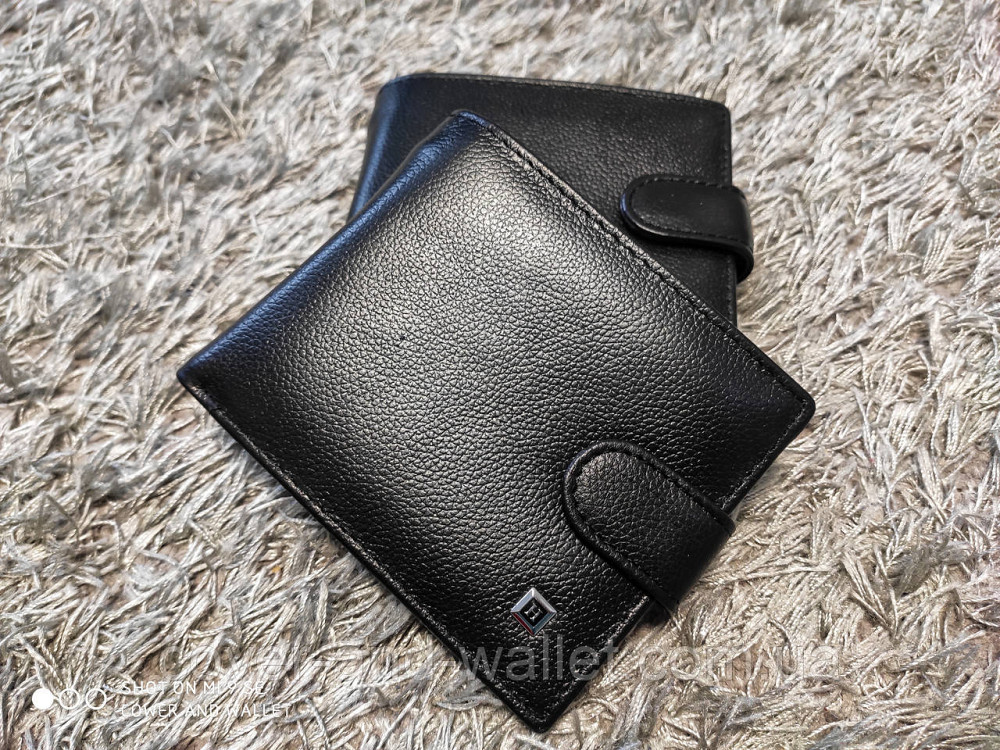 Мужской кожаный кошелёк с зажимом на кнопке Hassion Киев - изображение 2