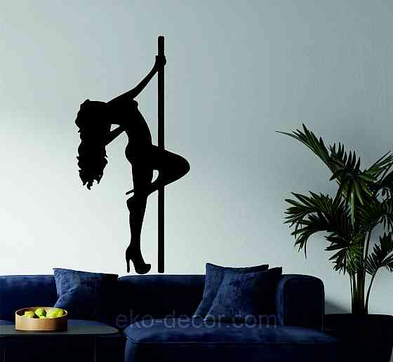 Декоративное настенное Панно «Стриптиз», Декор на стену 70*33 см, Черный Киев