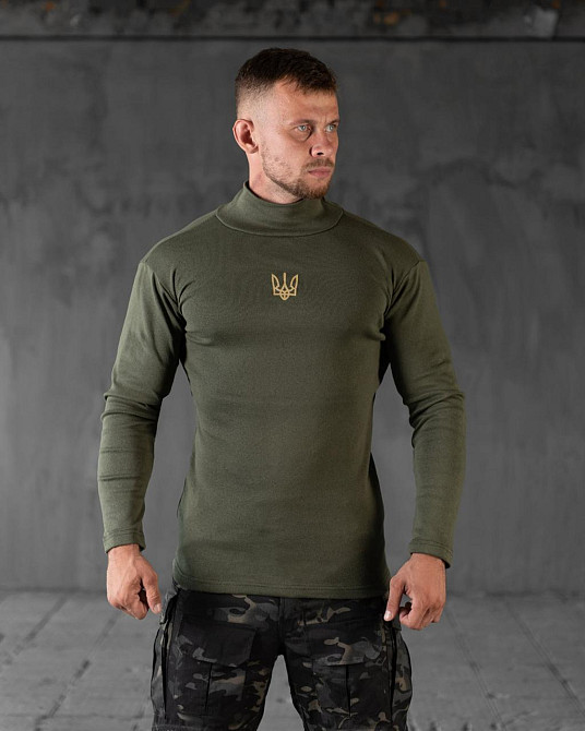 Мужской гольф олива Тризубец Одесса - изображение 11