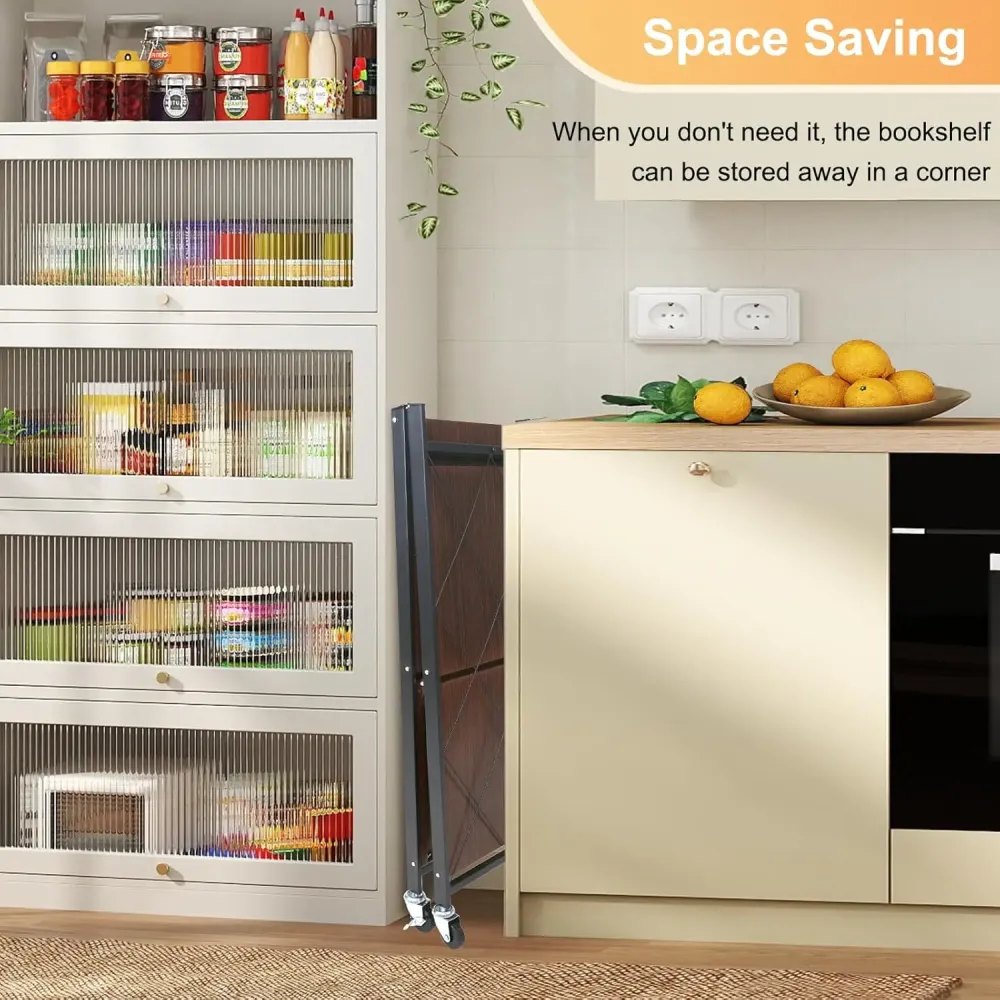 Стеллаж трехъярусный универсальный из нержавеющей стали/ Раскладной органайзер-стеллаж 66x34x88 см Коломия - фото 8