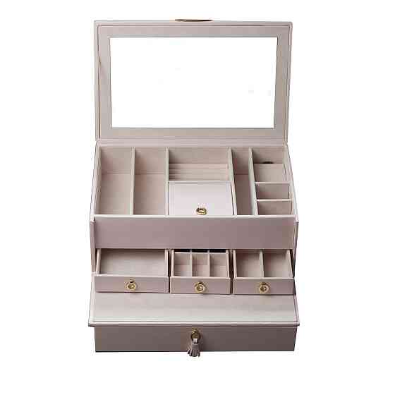 Скринька для коштовностей Friedrich Lederwaren Aurora рожева, натуральна шкіра Рівне