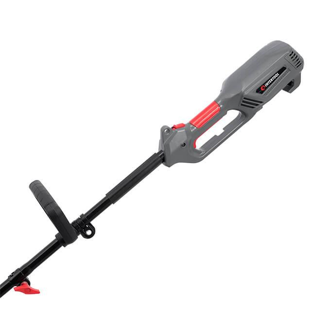 Тример електричний, 1,2 кВт, 7000 об/хв, ширина зрізання 255/380 мм, плавний пуск, котушка + 3-лопатевий ніж INTERTOOL DT-2247 Київ - фото 4