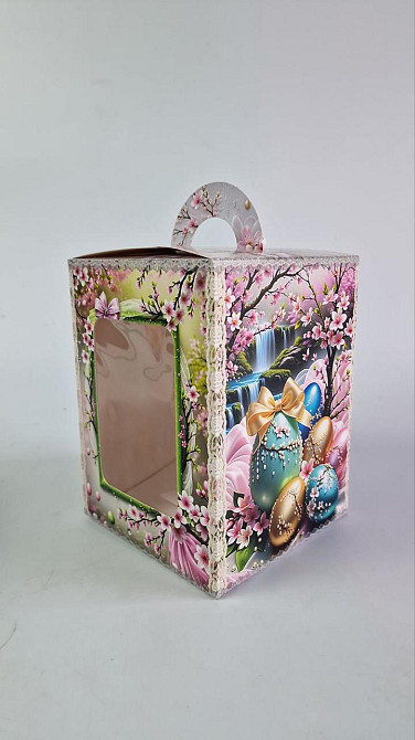 Коробка под пасхальный  Пасхи 14см *14см*18,7см  (400грм) №2 (1 шт) Харьков - изображение 1