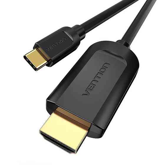 Кабель Vention Type-C to HDMI 4K 30Hz Cable 1M Black (CGUBF) Киев