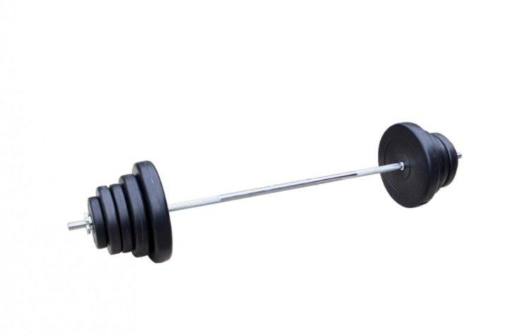 Штанга наборная на 42 кг с гантелями по 10 кг Гантели, гири, штанги и диски ударостойкий пластик Киев - изображение 2