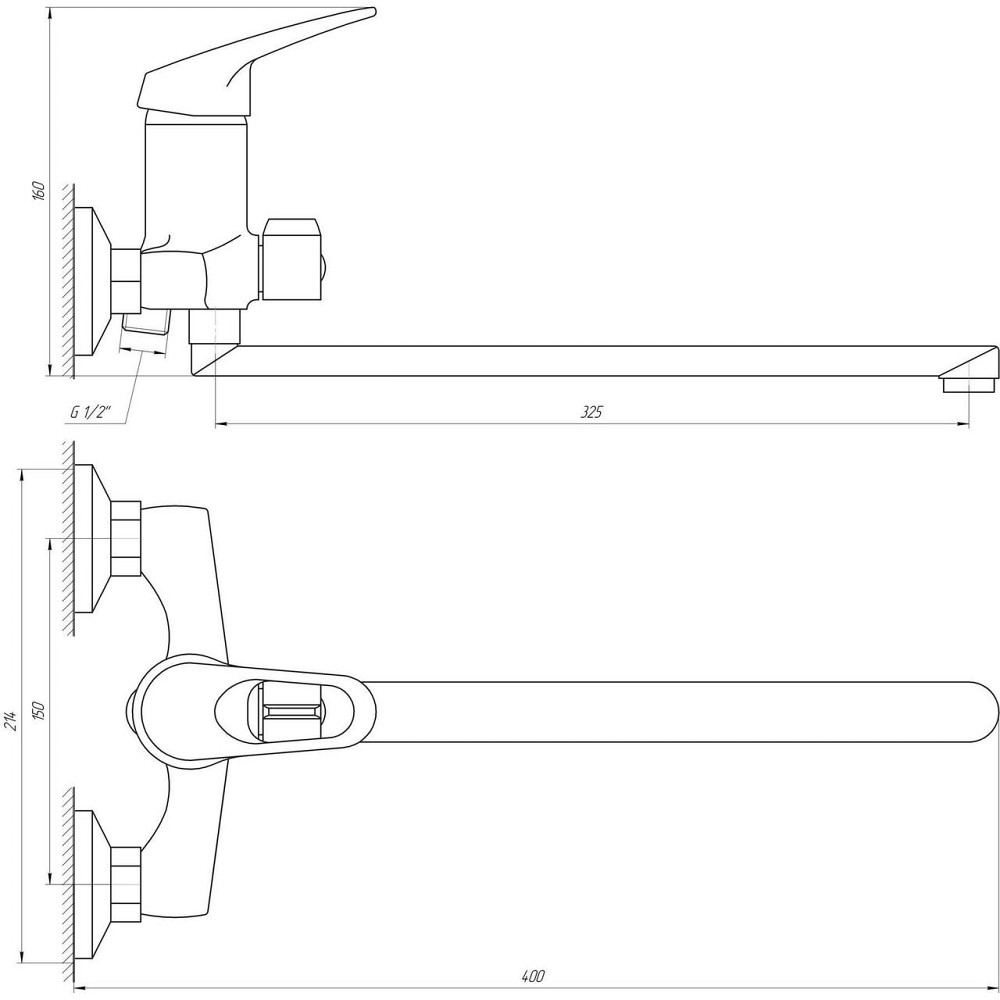 Смеситель для ванны EcoMix ENERGO M-GEM-208 (000010039) Киев - изображение 5