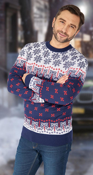 Свитер со снежинками (44) Київ - фото 2