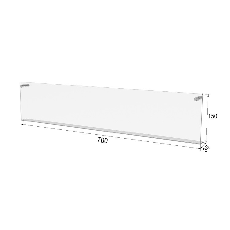 Полиця EKOSTAR настінна 700х150х30 Київ - фото 3