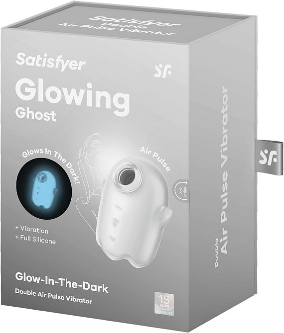 Вакуумний стимулятор - Satisfyer Glowing Ghost White Sex Aura Київ - фото 8