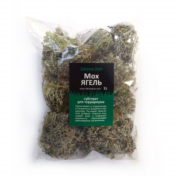 Мох ягель   - Субстрат натуральний для тераріума - 1л тм Zelena Zoo Зміїв - фото 1